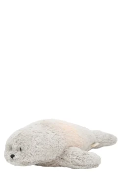 Einschlaf-Robbe mit Licht 'Organic Humming Seal' Gray