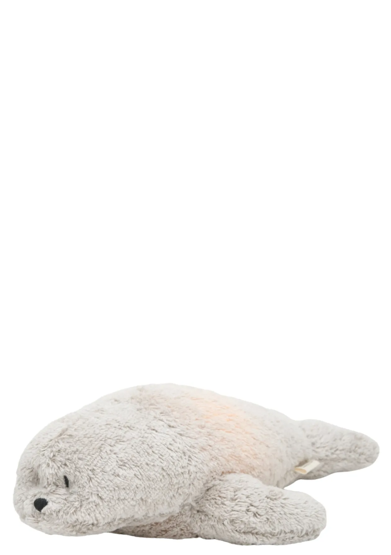 Einschlaf-Robbe mit Licht 'Organic Humming Seal' Gray