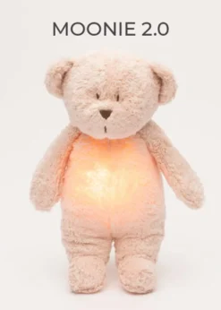 Einschlaf-Teddybär mit Licht 'Organic Humming Bear 2.0' rose