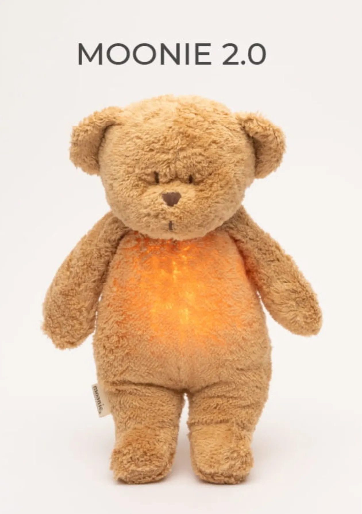 Einschlaf-Teddybär mit Licht 'Organic Humming Bear 2.0' cappuccino