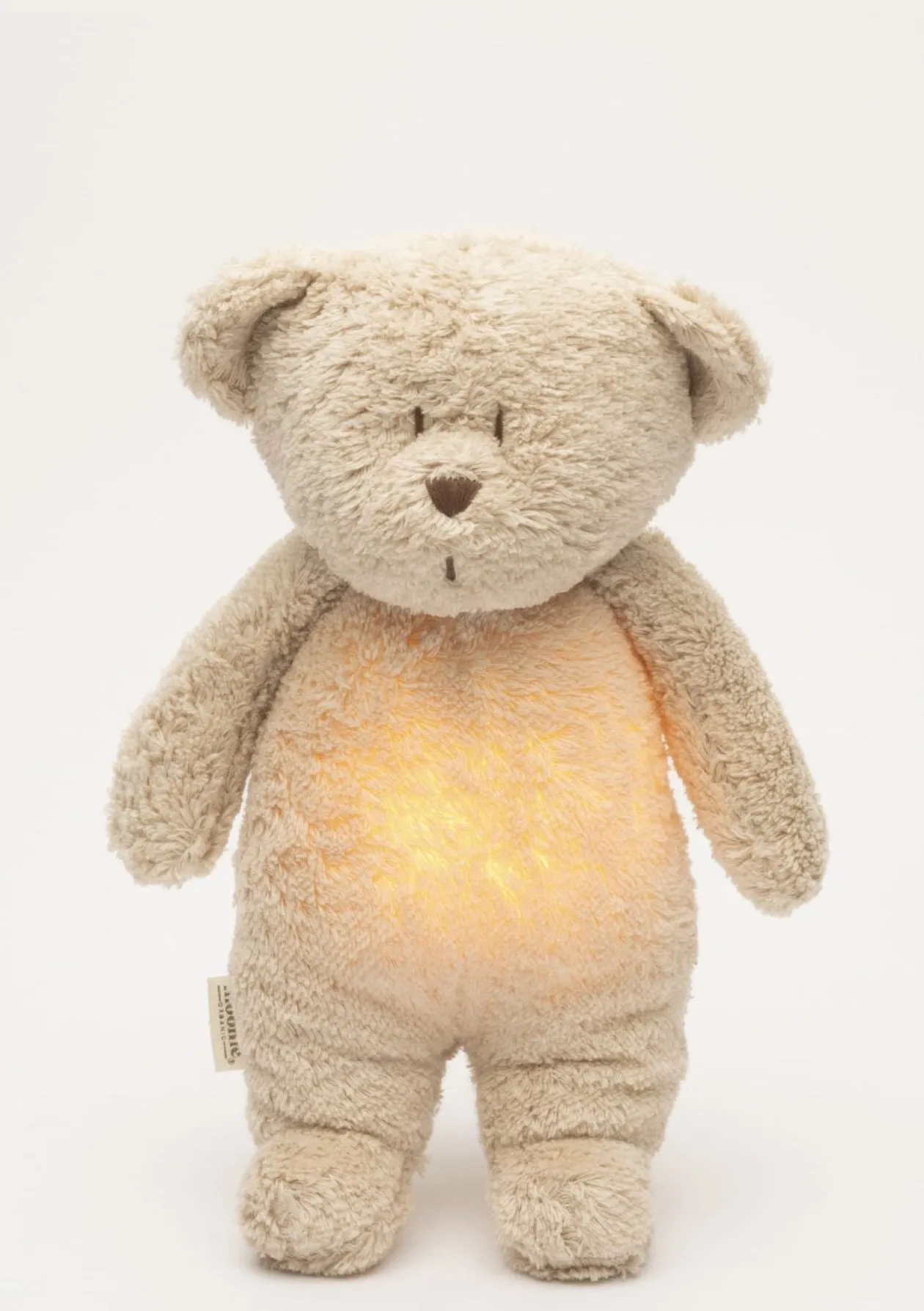 Einschlaf-Teddybär mit Licht 'Organic Humming Bear 2.0' sand natur