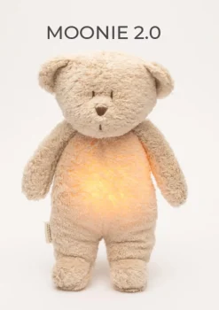 Einschlaf-Teddybär mit Licht 'Organic Humming Bear 2.0' sand natur