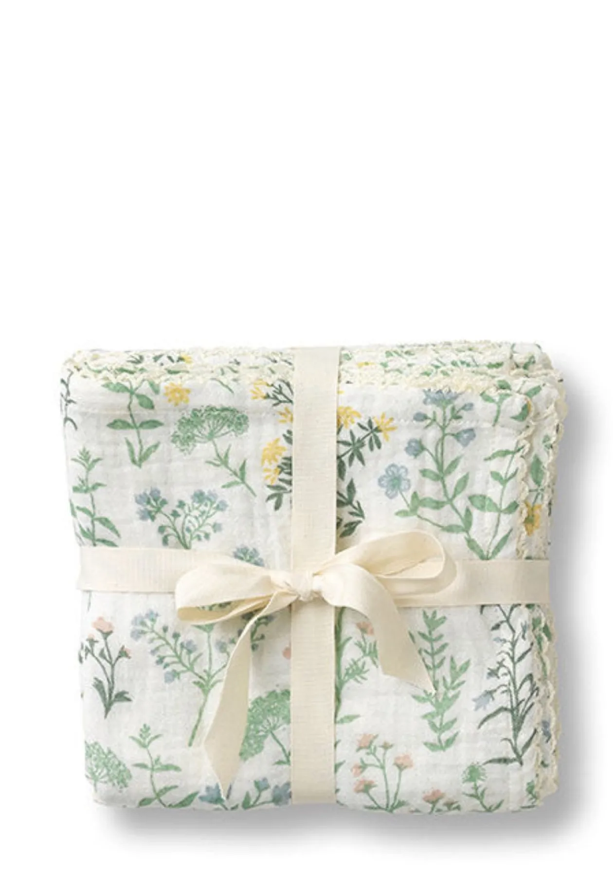 3er Pack Musselin Mulltücher 'Mio' Summer Flowers 65 x 65 cm