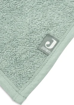 2er-Set Frottee Bandana Lätzchen Ash Green