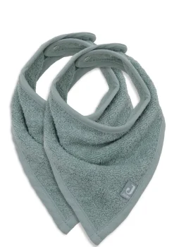 2er-Set Frottee Bandana Lätzchen Sea Green