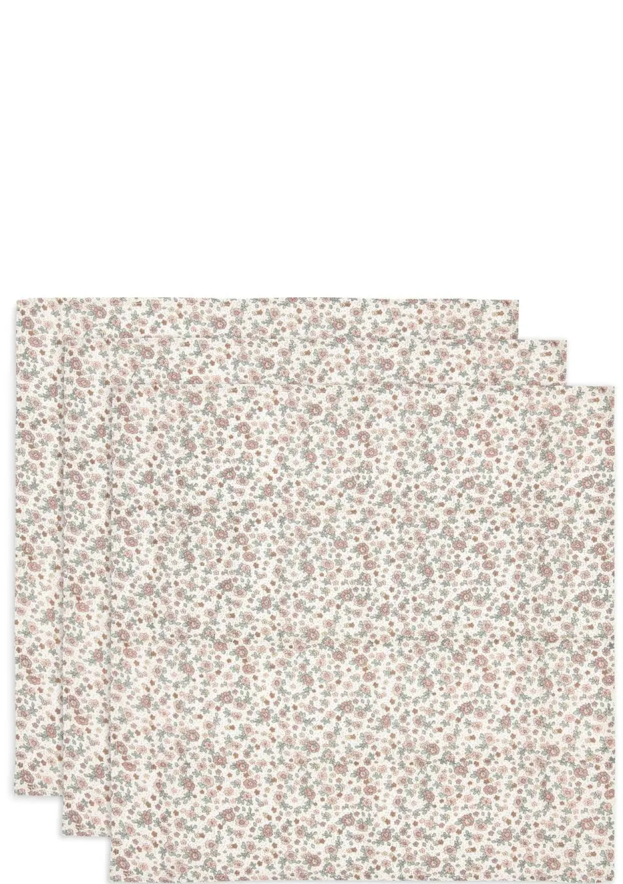 3er-Set Mulltücher Retro Flowers 70 x 70 cm