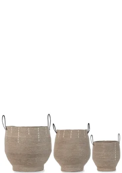 3er-Set Aufbewahrungskörbe Cacao