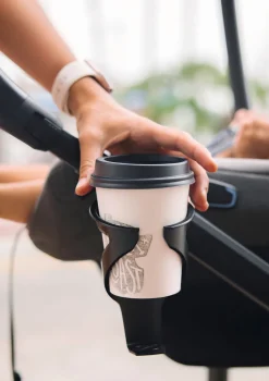 2er-Set Becherhalter dunkelgrau / schwarz