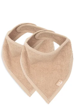 2er-Set Frottee Bandana Lätzchen Biscuit