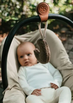 2er-Set Magnet-Clips Leder Braun