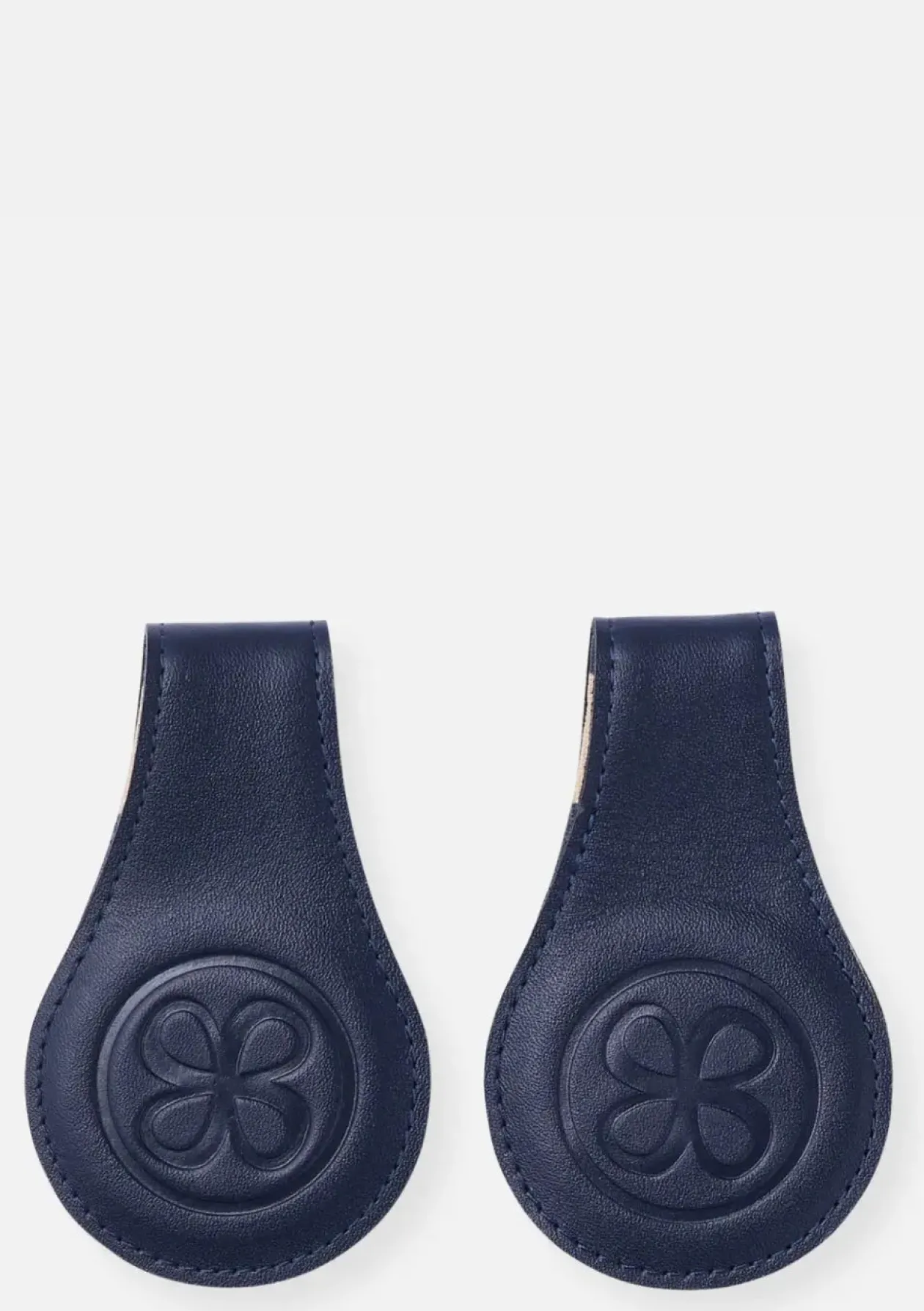 2er-Set Magnet-Clips Leder Navy Blue