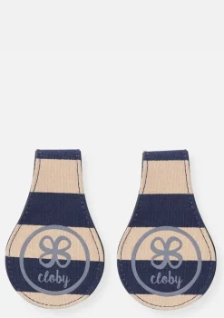 2er-Set Magnet-Clips Leder Navy Blue