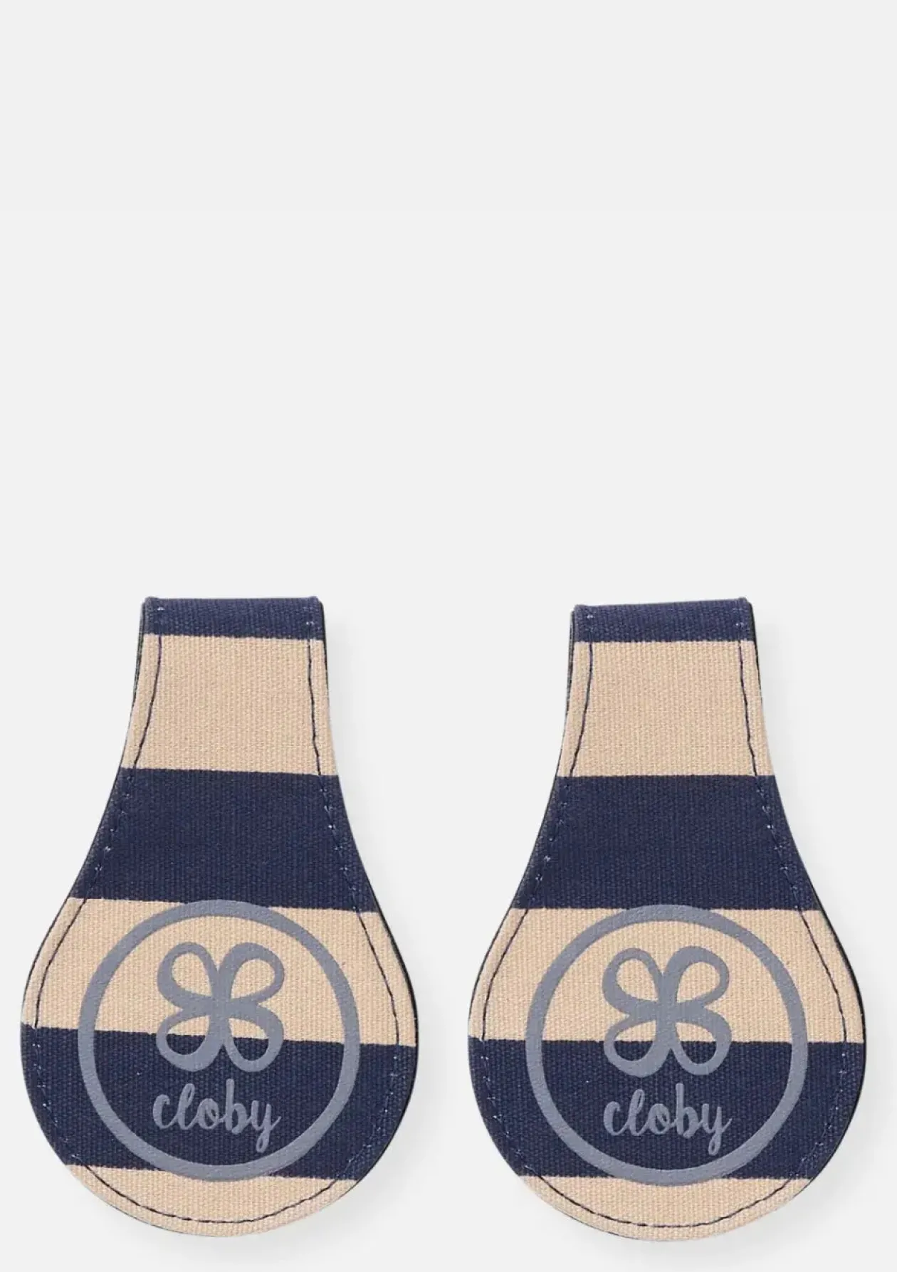 2er-Set Magnet-Clips Leder Navy Blue