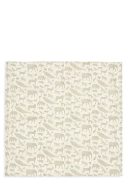 3er-Set Mulltücher 'Animals' Olive Green 70 x 70 cm