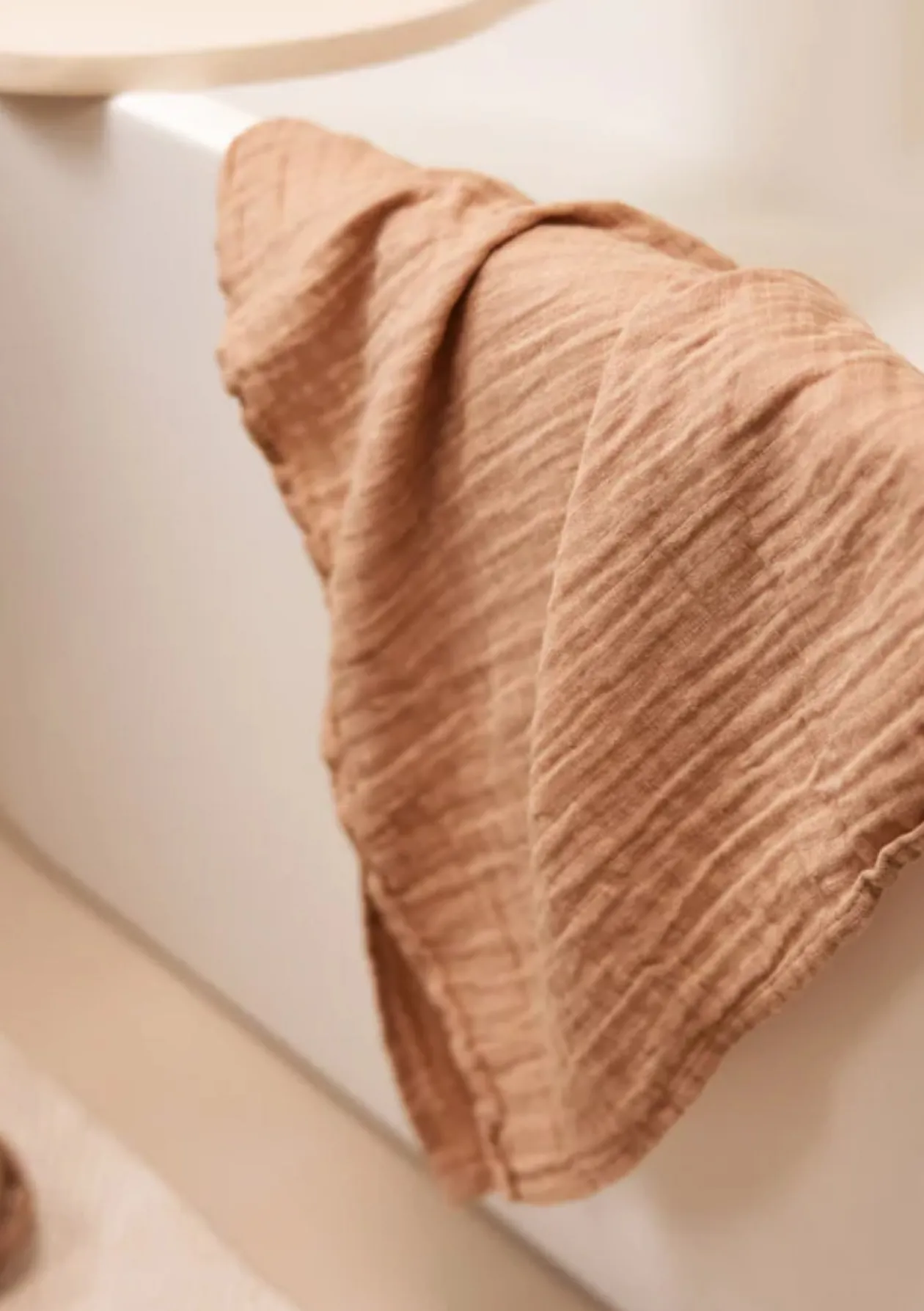 2er-Set Mulltücher Biscuit / Ivory 115 x 115 cm