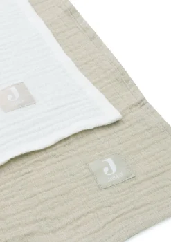 2er-Set Mulltücher Olive Green 115 x 115 cm