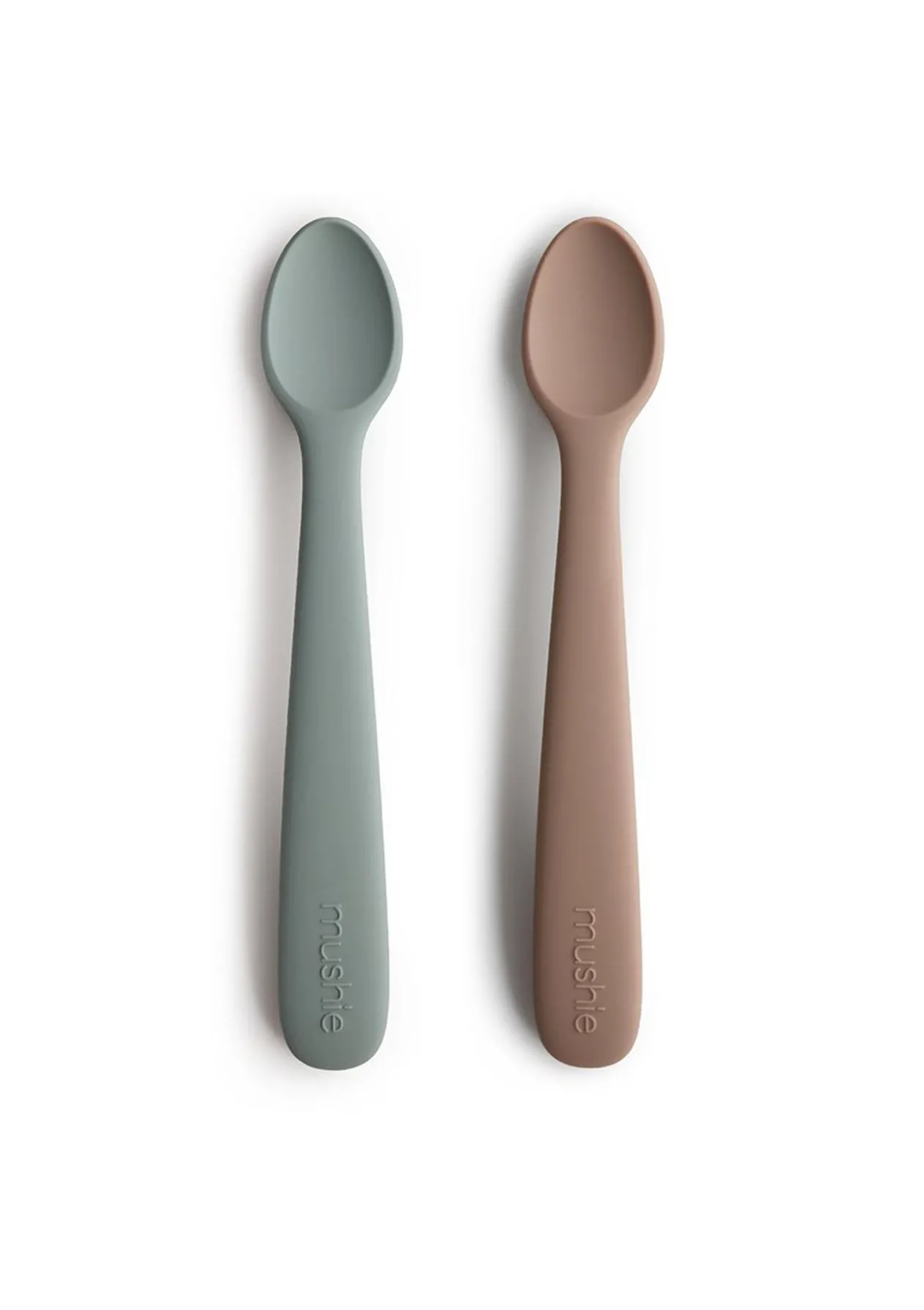 2er-Set Silikon Babylöffel Stone & Cloudy Mauve