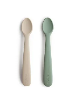 2er-Set Silikon BabylöffelCambridge Blue & Shifting Sand