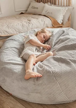 Family Sitzsack XXL Cord Karamell Beige