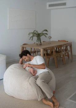 Family Sitzsack XXL Cord Creme Beige