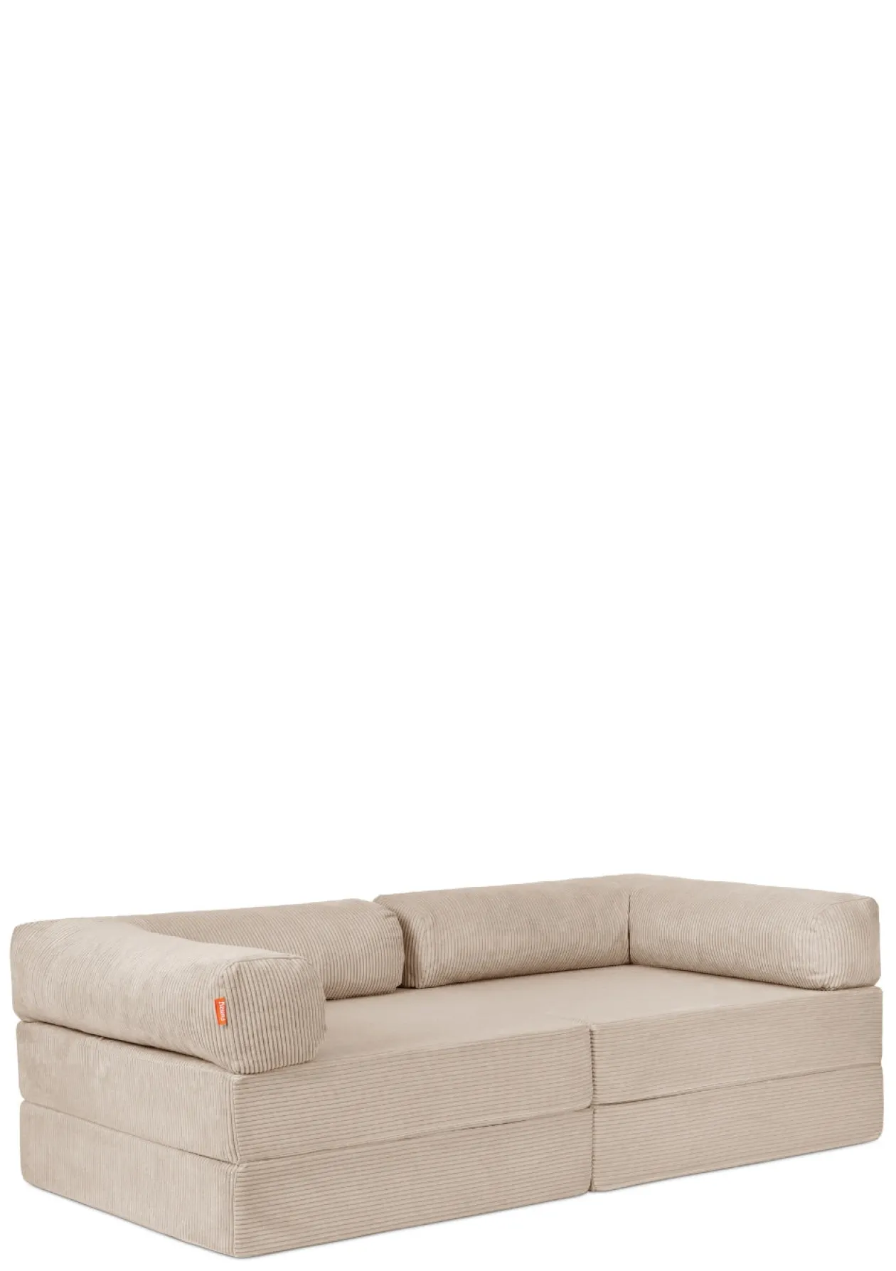 Family Sofa Cord Creme Beige