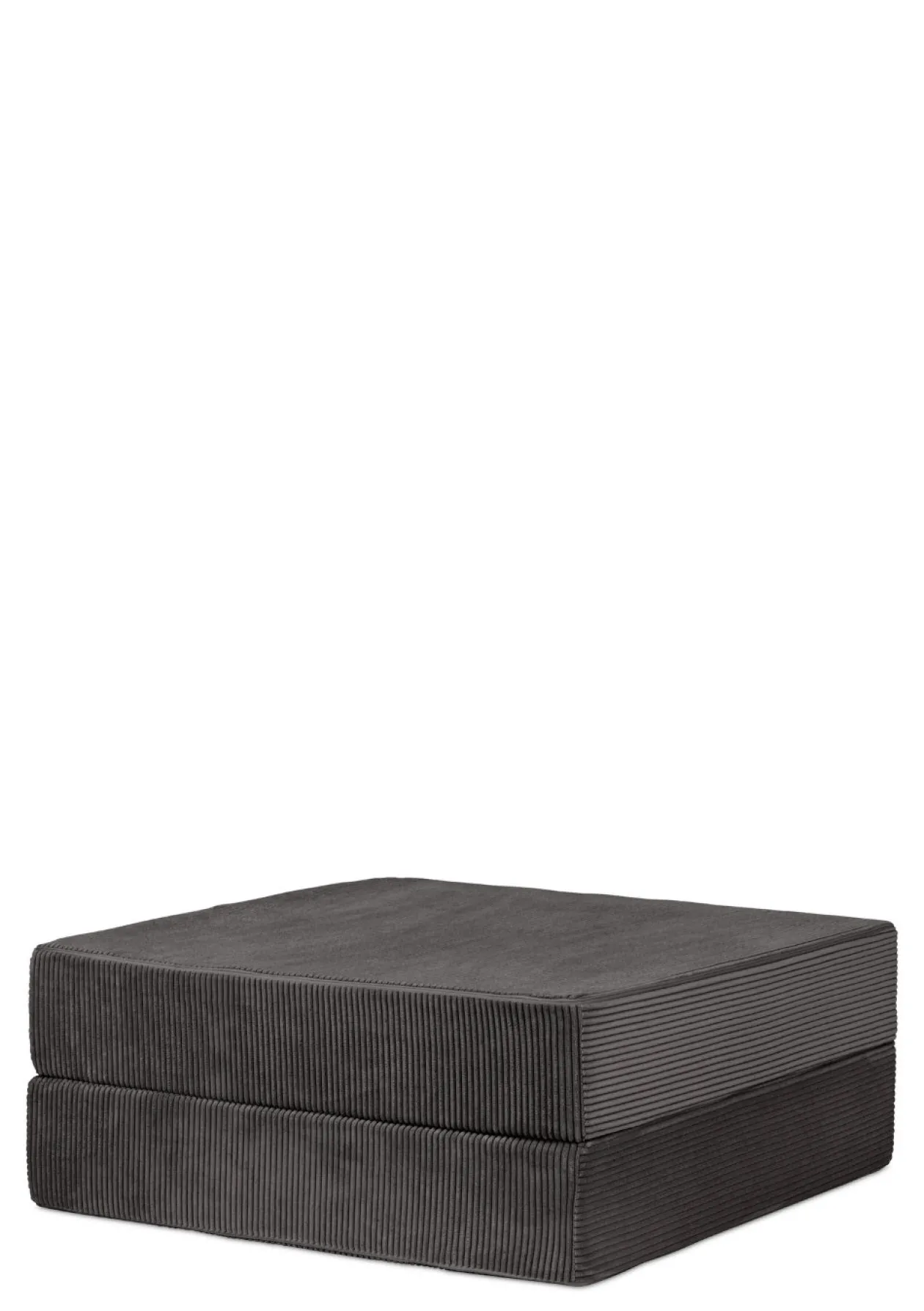 Family Sofa Cord Kiesel Grau