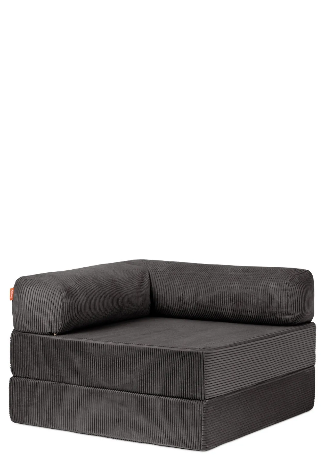 Family Sofa Cord Kiesel Grau