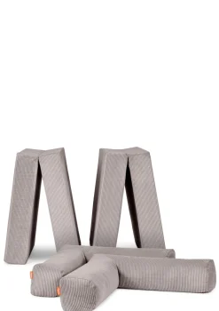 Family Sofa Cord Koala Grau