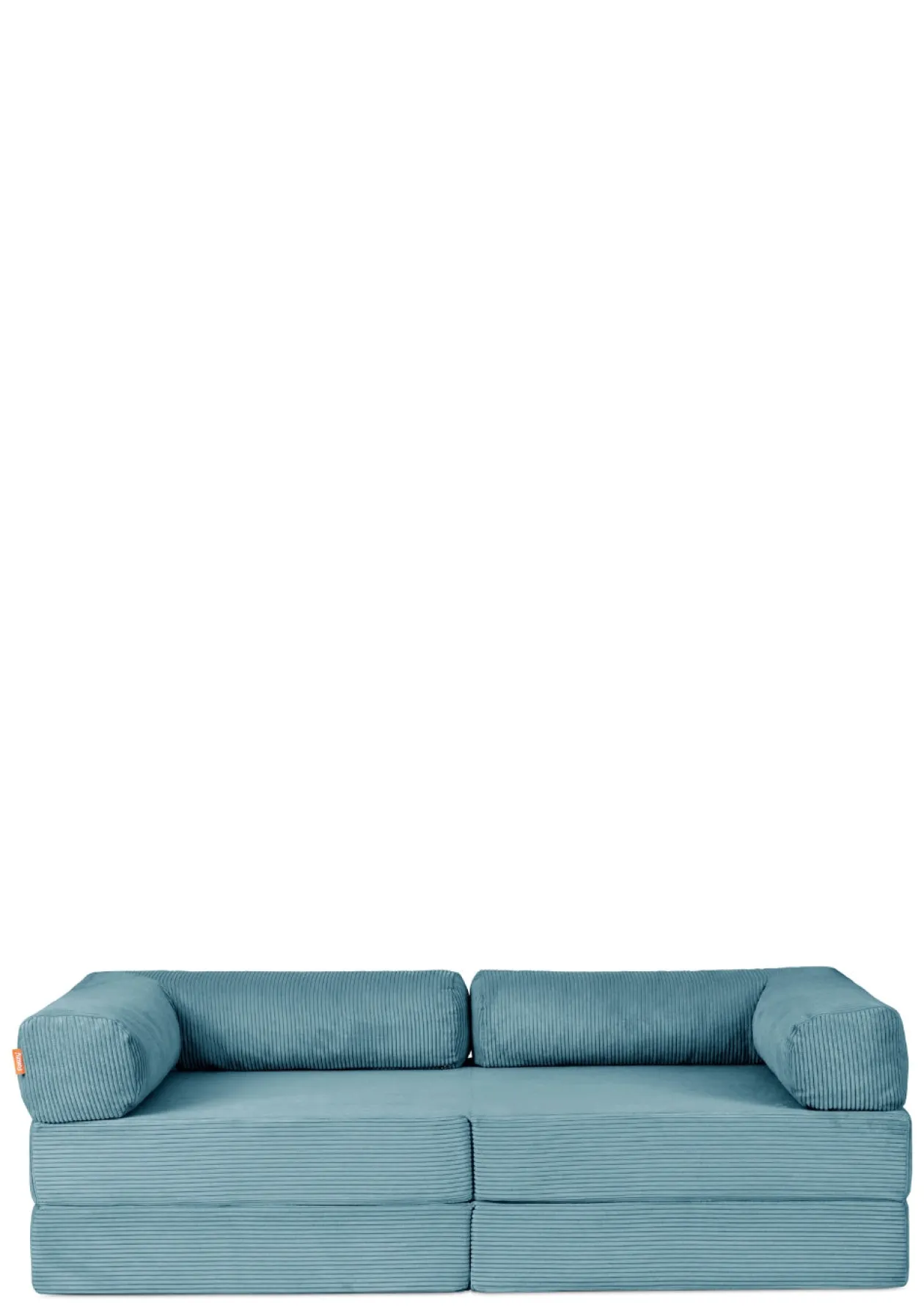 Family Sofa Cord Lagune Blau