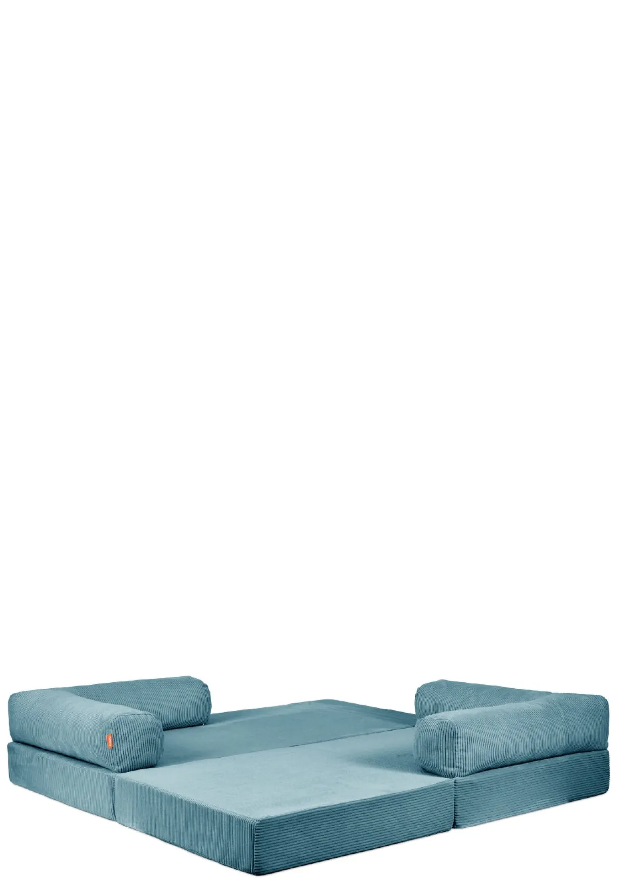 Family Sofa Cord Lagune Blau