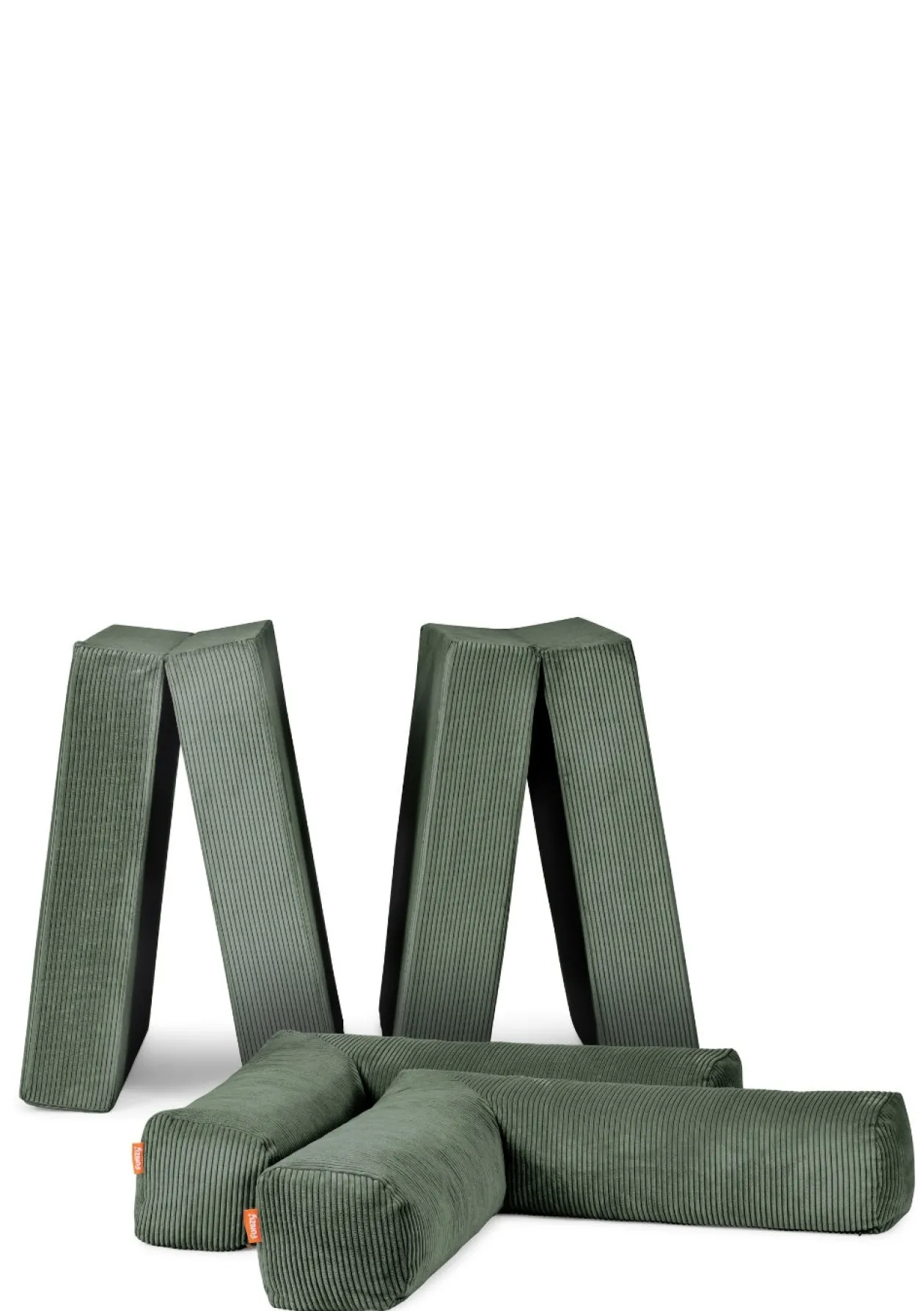 Family Sofa Cord Tannen Grün