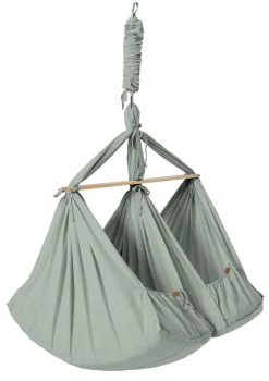 Federwiege 'Basic' für Zwillinge Grün