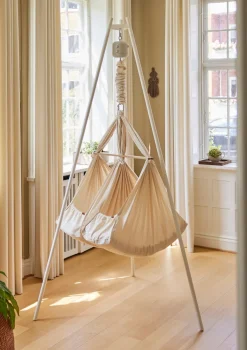 Federwiege 'Premium' für Zwillinge Grau