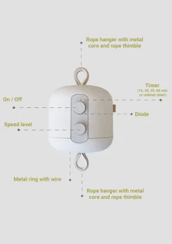Federwiegenmotor 'LeeLo02' Beige