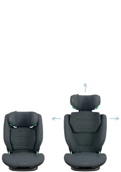 Folgesitz 'RodiFix Pro 2 i-Size' Authentic Graphite