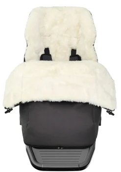 Fußsack weiß / schwarz