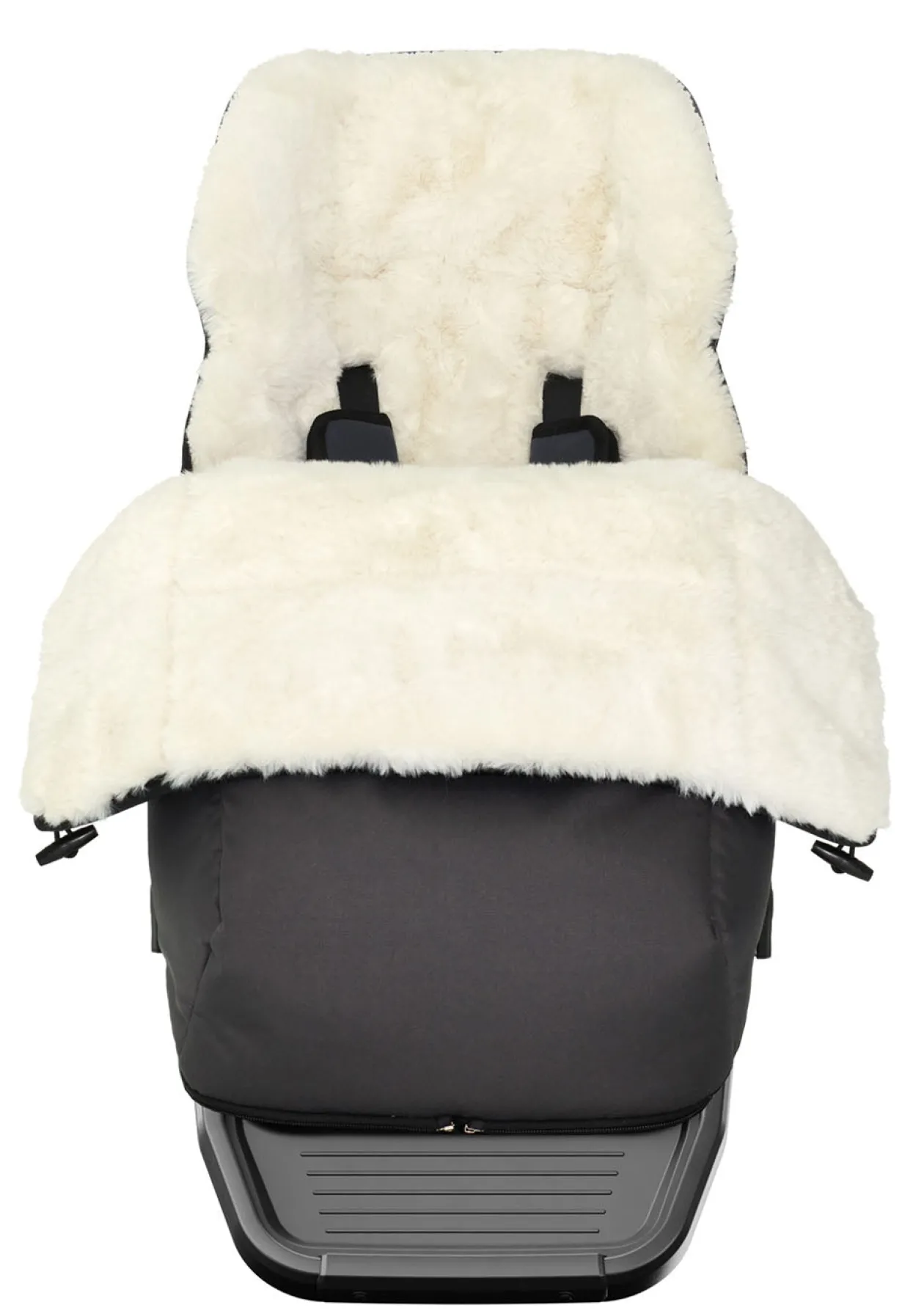 Fußsack weiß / schwarz