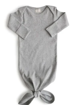 Geknotetes Babykleid Gray mélange