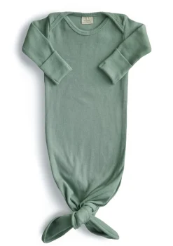Geknotetes Babykleid roman green