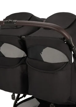 Geschwisterbuggy 'TRVL dubl' Caviar