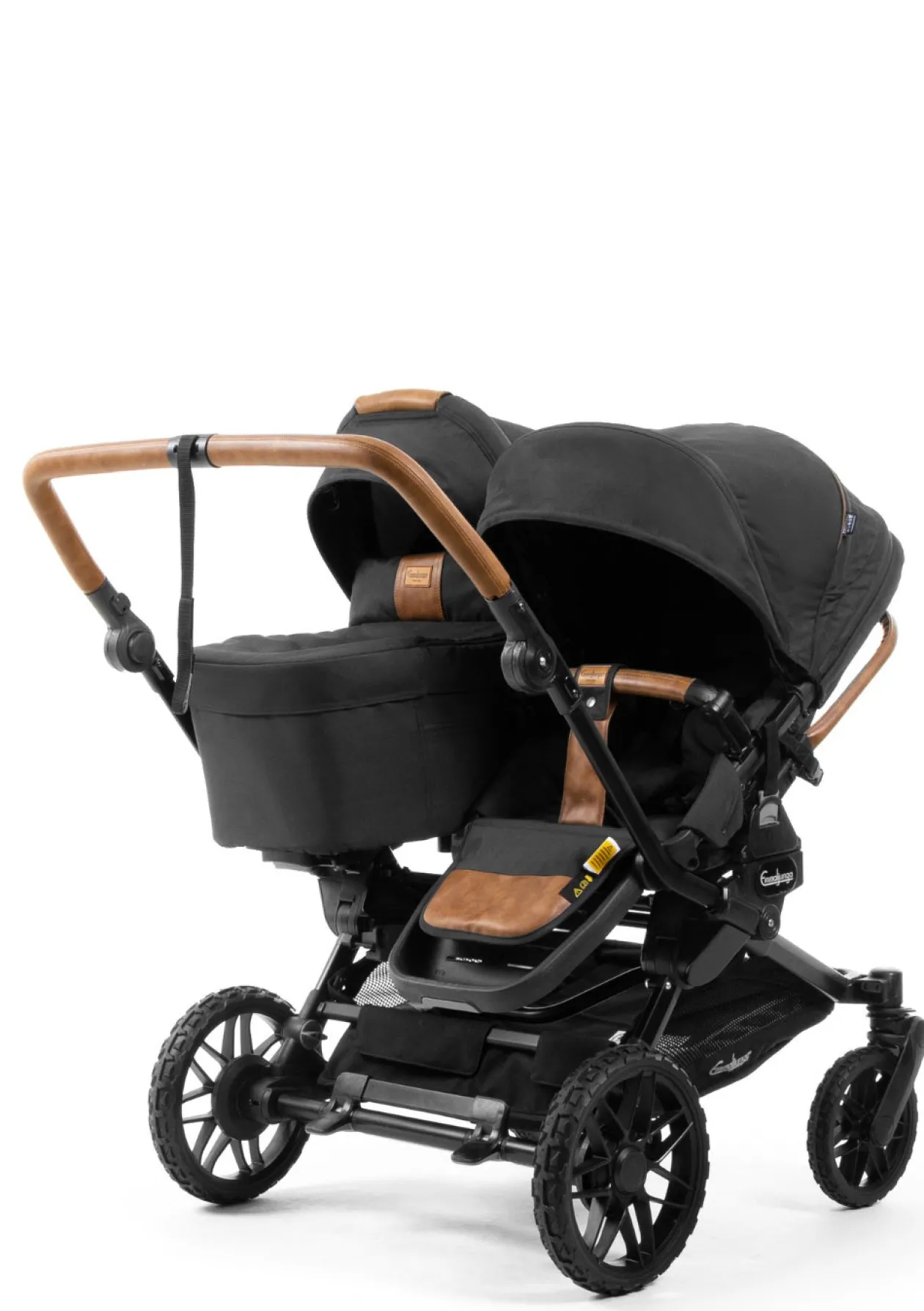 Geschwister-Kinderwagen-Set 'Double SENTO ERGO+' Outdoor Black