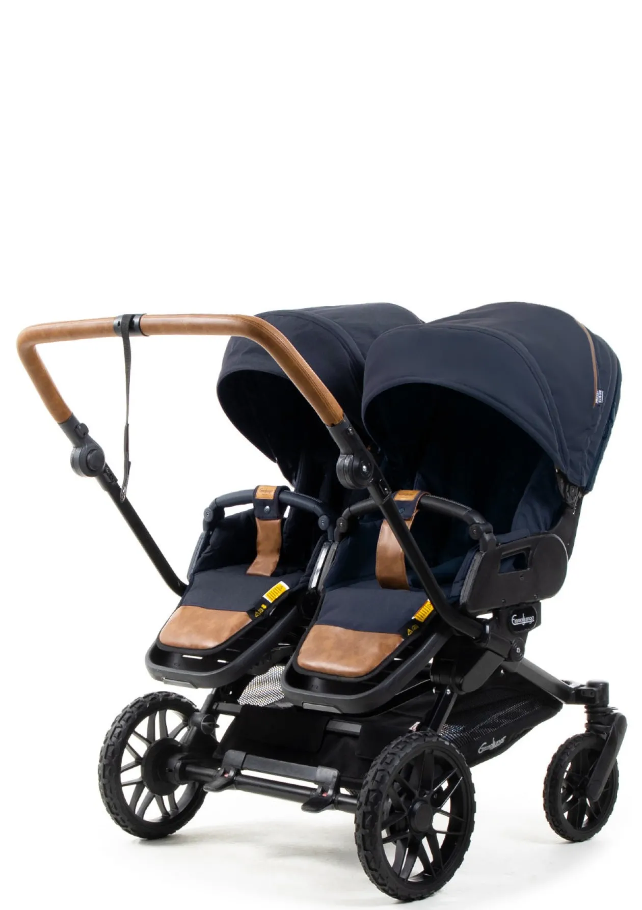 Geschwister-Kinderwagen-Set 'Double SENTO FLAT+' Outdoor Dark Navy