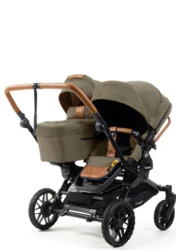 Geschwister-Kinderwagen-Set 'Double SENTO ERGO+' Outdoor Olive