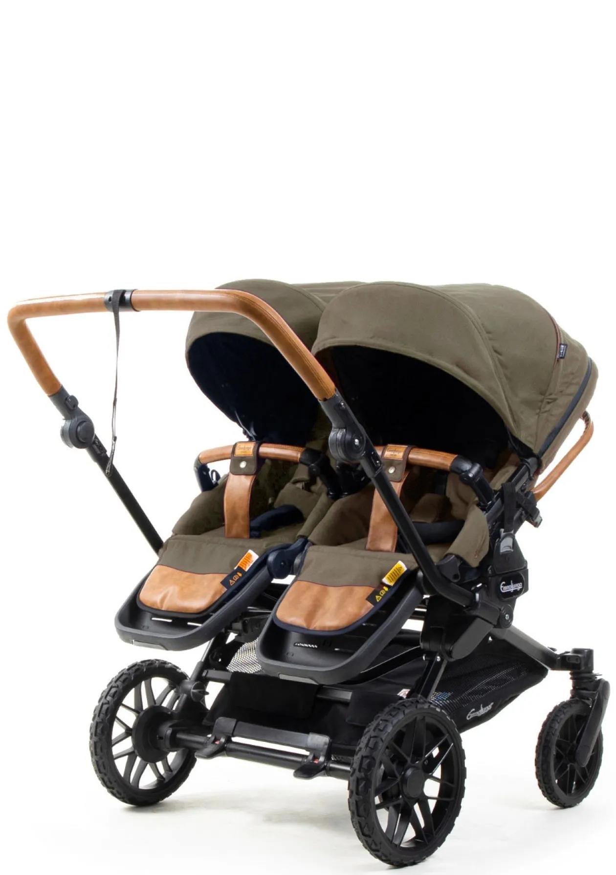 Geschwister-Kinderwagen-Set 'Double SENTO ERGO+' Outdoor Olive