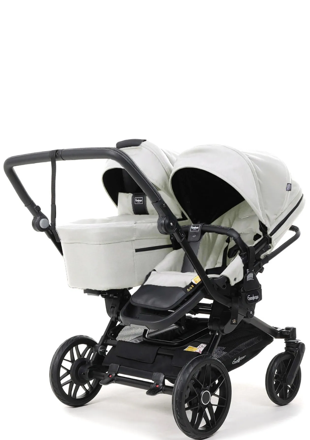 Geschwister-Kinderwagen-Set 'Double SENTO ERGO+' Urban Pearl