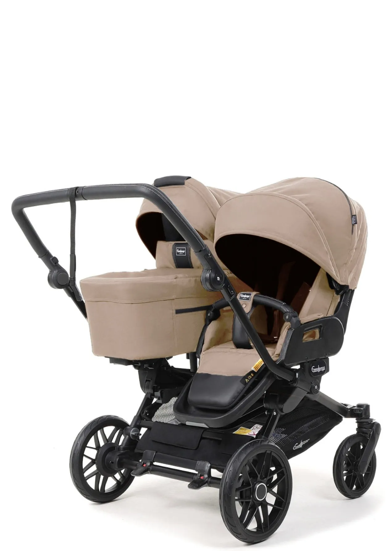 Geschwister-Kinderwagen-Set 'Double SENTO FLAT+' Urban Dune