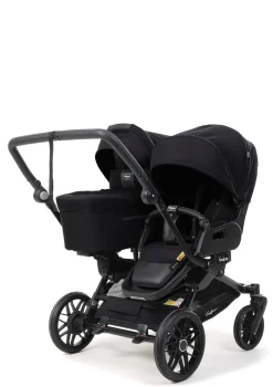 Geschwister-Kinderwagen-Set 'Double SENTO FLAT+' Urban Black