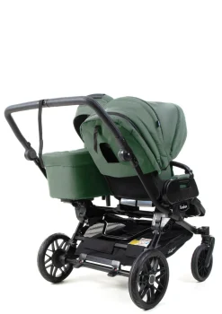 Geschwister-Kinderwagen-Set 'Double SENTO FLAT+' Urban Green