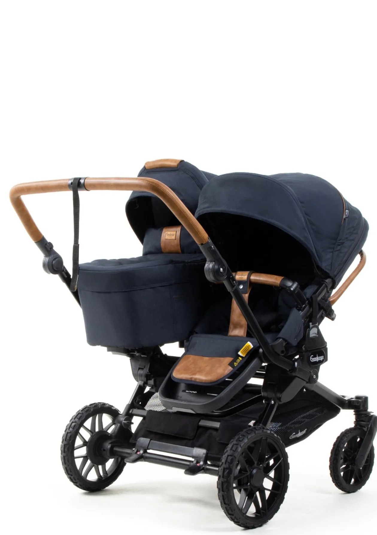 Geschwister-Kinderwagen-Set 'Double SENTO ERGO+' Outdoor Dark Navy