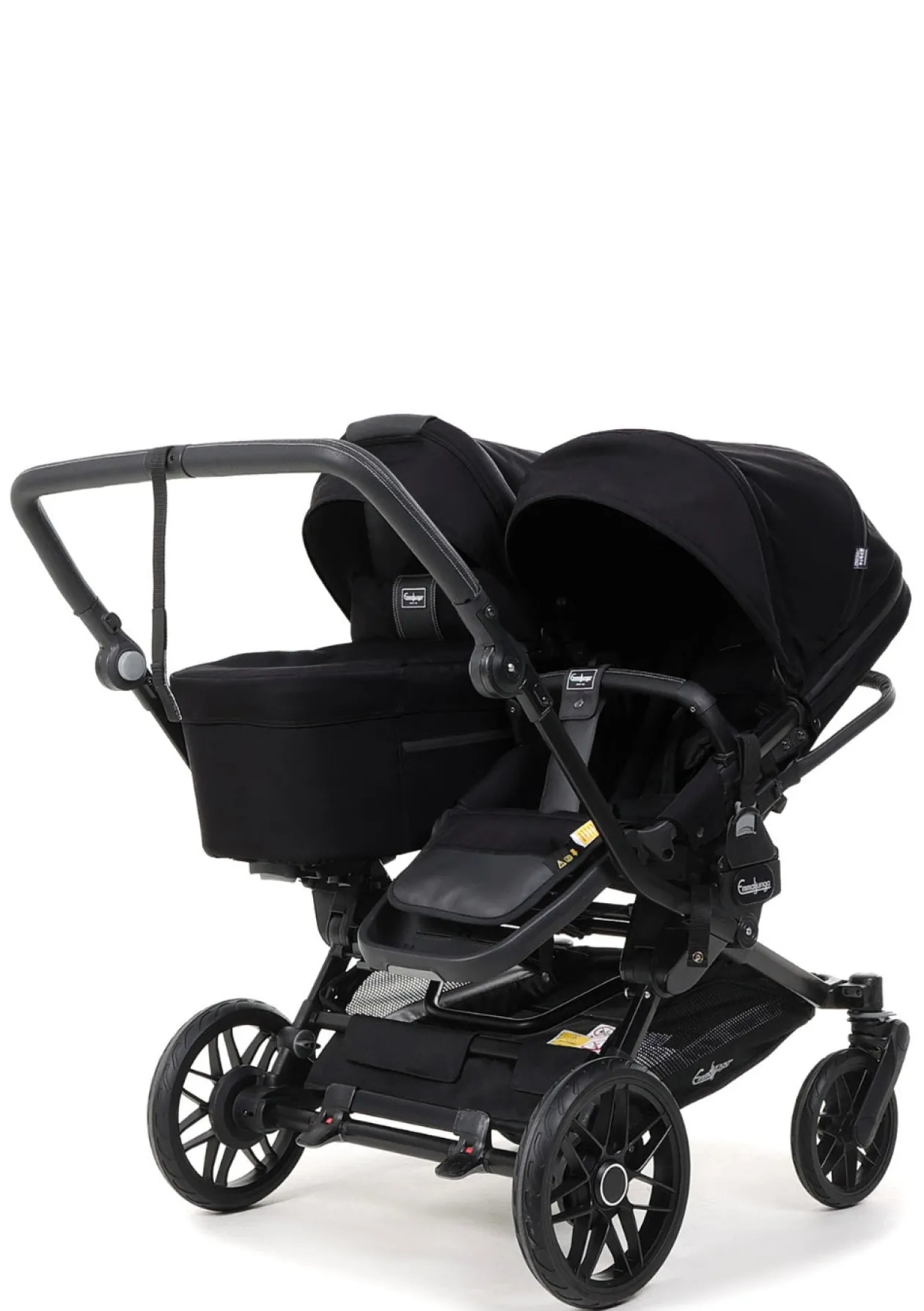 Geschwister-Kinderwagen-Set 'Double SENTO ERGO+' Urban Black